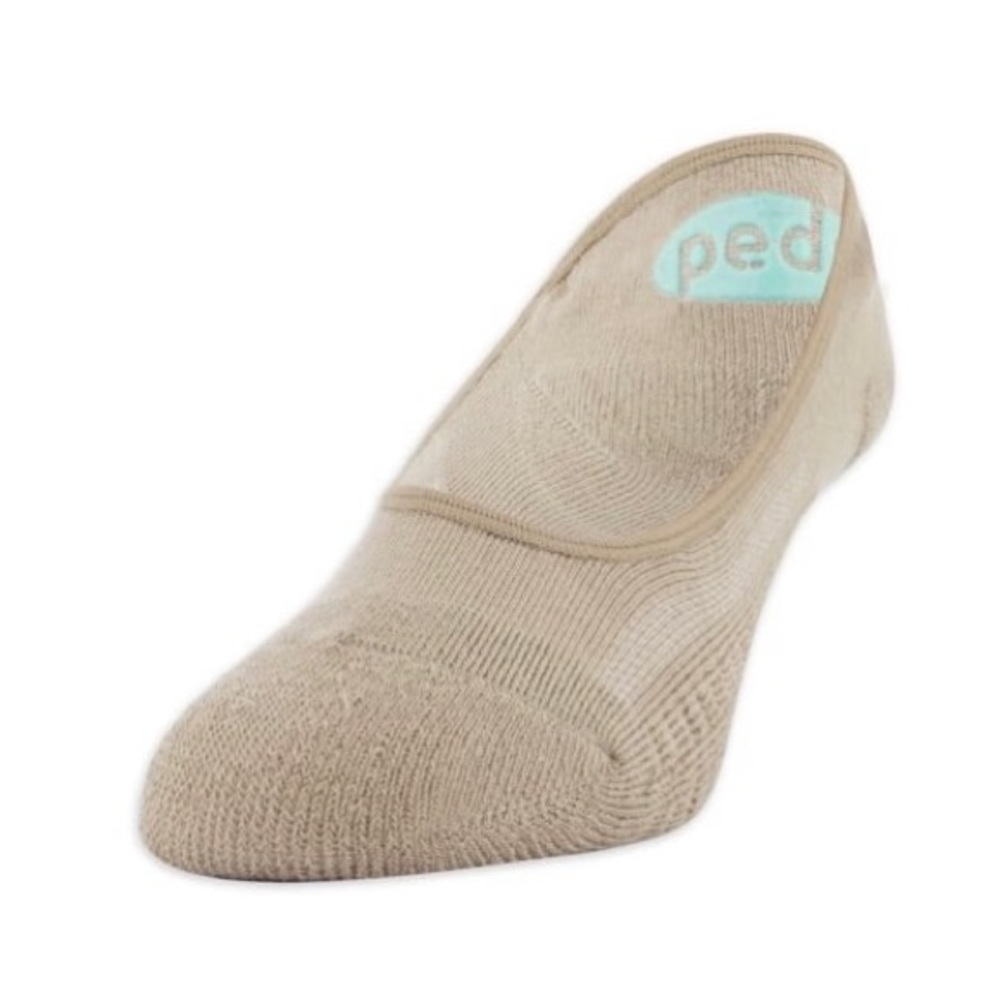 3 Pair Beige Super low-cut cushion socks
